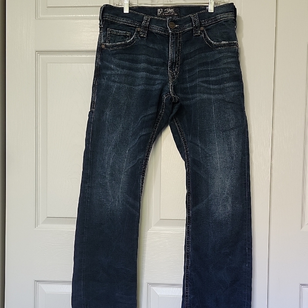 Silver Jeans Zac Relaxed Blue Denim with Vintage Appeal